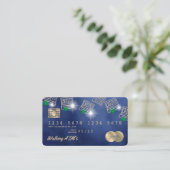 Crediteringsgeld van de Kaart dat in geldautomaten Visitekaartje (Staand voorkant)