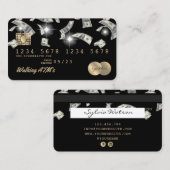 Crediteringsgeld van de Kaart dat in geldautomaten Visitekaartje (Voorkant / Achterkant)