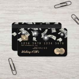 Crediteringsgeld van de Kaart dat in geldautomaten Visitekaartje