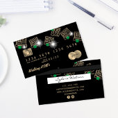 Crediteringsgeld van de Kaart dat in geldautomaten Visitekaartje