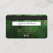 Crediteringsgeld van de Kaart dat in geldautomaten Visitekaartje (Achterkant)