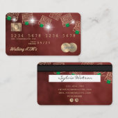 Crediteringsgeld van de Kaart dat in geldautomaten Visitekaartje (Voorkant / Achterkant)