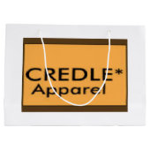 Crediteringstas met groot glanzend cadeau cadeauzakje (Achterkant)