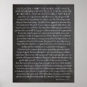 Credo for Life | Gewenste dingen | Desiderata Poster (Voorkant)