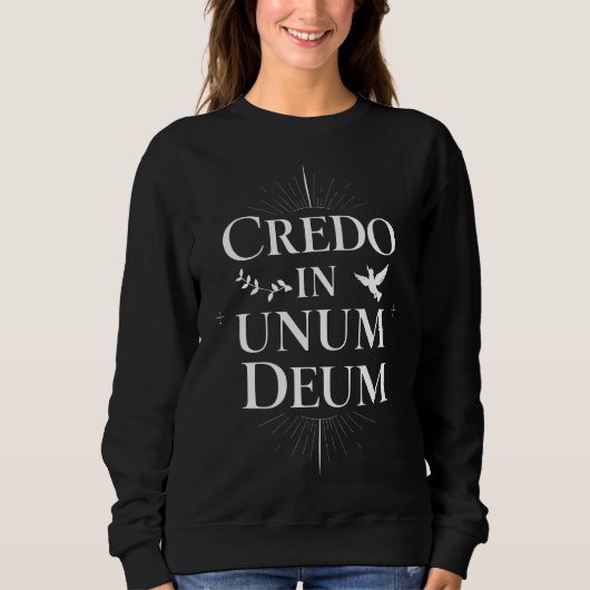 Credo in Unum Deum - Geloof en toewijding Trui (Voorkant)