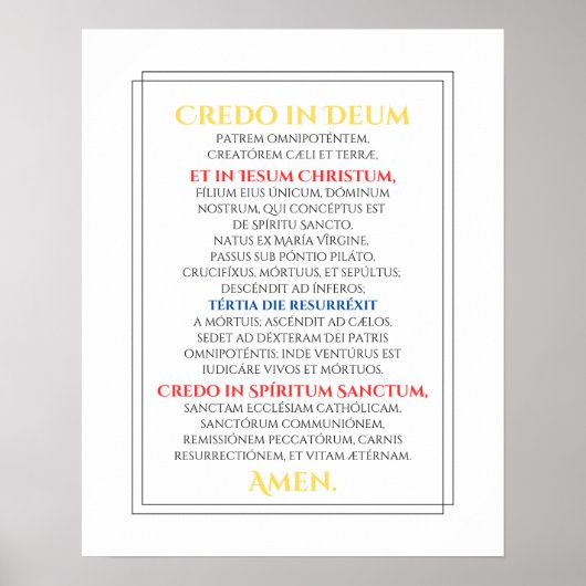 Credo Poster (Voorkant)