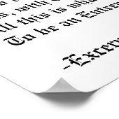 Credo van de ondernemer poster (Hoek)