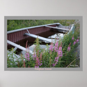 Cree Freighter Canoe - Chisasibi Québec Poster