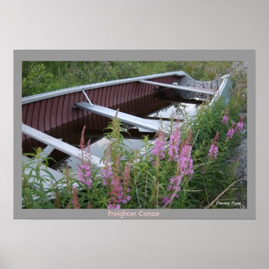 Cree Freighter Canoe - Chisasibi Québec Poster (Voorkant)