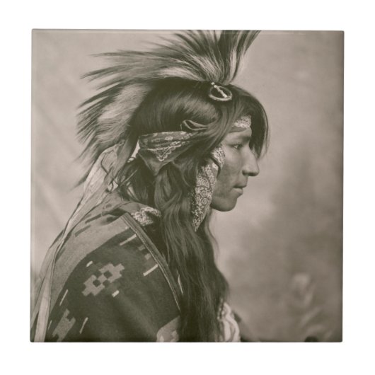 Cree-indiaan Tegeltje (Voorkant)