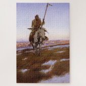 Cree Indian Charles M Russell Native American Art Legpuzzel (Verticaal)