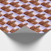 Cree Indian Native American Art Charles M Russell Cadeaupapier (Hoek)