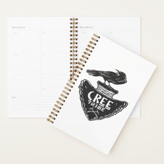 Cree tribe - Native American Raven Spirit Planner (Display)