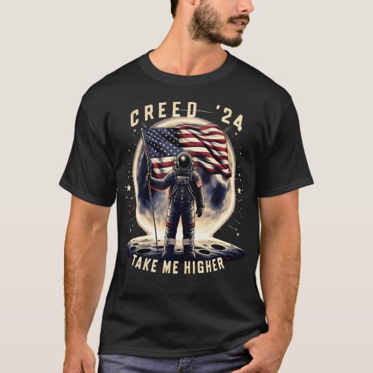 Creed '24 Take Me Higher Amerikaanse astronaut T-shirt (Voorkant)