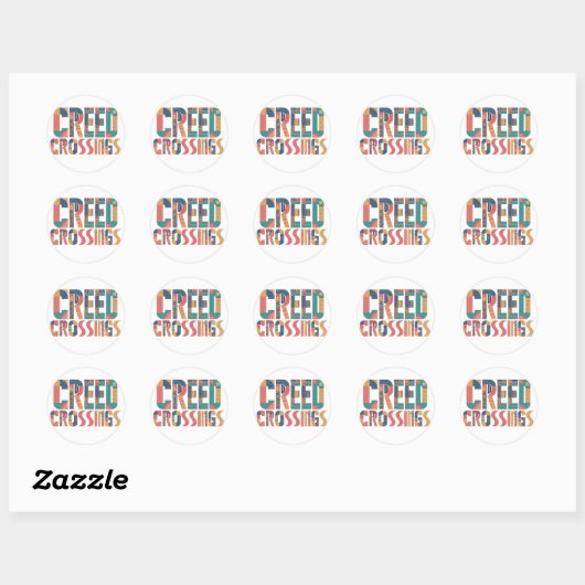 Creed Crossings Ronde Sticker (Vel)