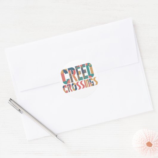 Creed Crossings Ronde Sticker (Envelop)