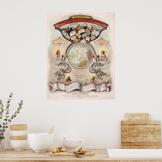 Creed Crusher; Mill for Pulverizing Criet (1867) Poster (Keuken)