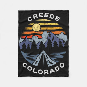 Creede Colorado Bergen Vakantie Camping Souvenir Fleece Deken