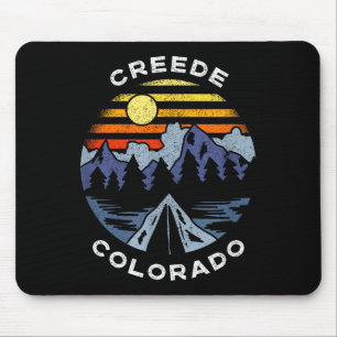 Creede colorado bergen vakantie camping souvenir muismat