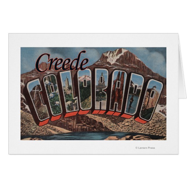 Creede, Colorado - Grote Letter-scènes (Voorkant Horizontaal)