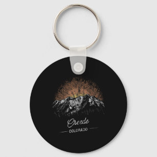 Creede Mountains Colorado Wandelen Buiten Vintage Sleutelhanger