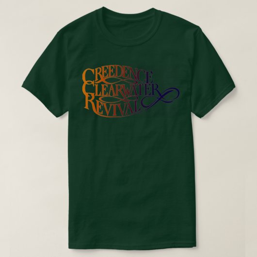 Creedence Clearwater Revival Retro ArtWork T-shirt (Design voorkant)