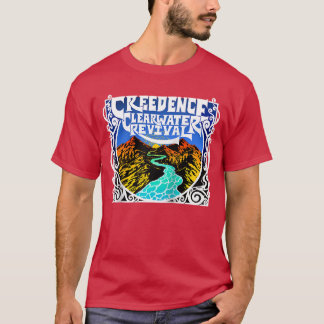 Creedence Clearwater Revival River honkbalpet retr T-shirt