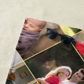 Creëer 9 Foto Collage Familie Kinder Monogrammen Strandlaken (In situ)