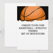 Creëer a Basketball Thema Invitation Kaart (Voorkant / Achterkant)