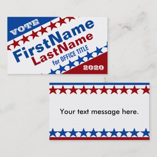 Creëer a Campaign Sjabloon Visitekaartje (Voorkant / Achterkant)