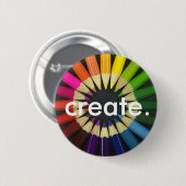 Creëer a Colorful Life Ronde Button 5,7 Cm (Voorkant /achterkant)