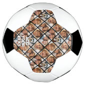 Creëer a Custom 8 Fotocollage - Diamantvorm Voetbal (Gedraaid)