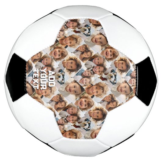 Creëer a Custom 8 Fotocollage - Diamantvorm Voetbal (Gedraaid)