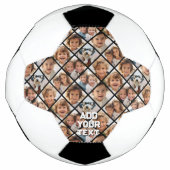 Creëer a Custom 8 Fotocollage - Diamantvorm Voetbal (Voorkant)