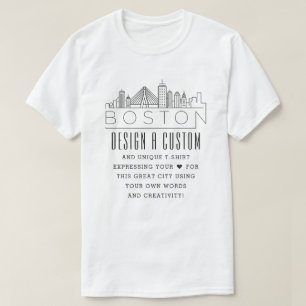 Creëer A Custom Boston, Massachusetts Thleed T-shirt