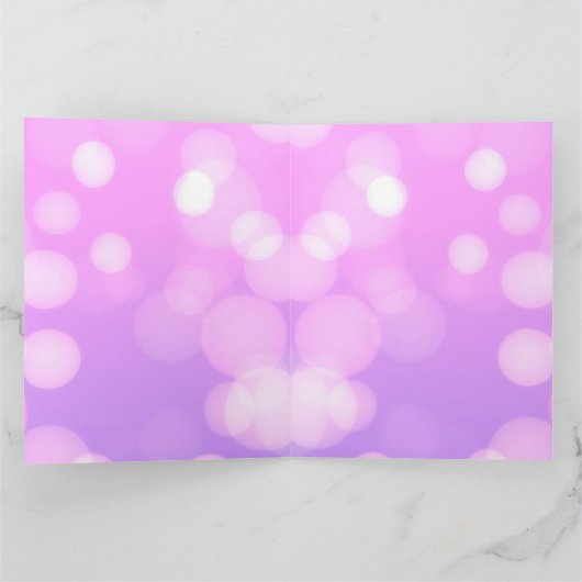 Creëer a Custom Bright Pink Bokeh Kaart (Binnen)