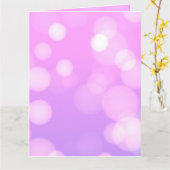 Creëer a Custom Bright Pink Bokeh Kaart (Gele Bloem)