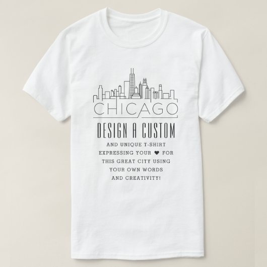 Creëer A Custom Chicago, Illinois Thmed T-shirt (Design voorkant)