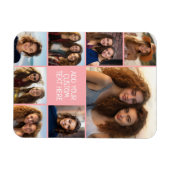 Creëer a Custom Fotocollage - 8 foto's - koraal Magneet (Horizontaal)