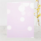 Creëer a Custom Frosty Pink Bokeh Kaart (Gele Bloem)