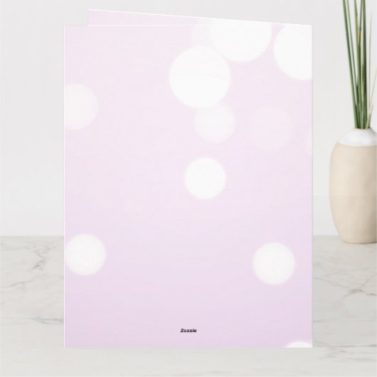 Creëer a Custom Frosty Pink Bokeh Kaart (Achterkant)