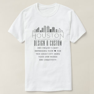 Creëer A Custom Houston, Texas Thleed T-shirt