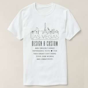 Creëer A Custom Las Vegas, Nevada Thmed T-shirt