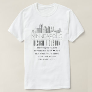 Creëer A Custom Minneapolis, Minnesota Geëerd T-shirt
