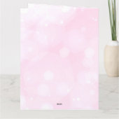 Creëer a Custom Pastel Pink Bokeh Kaart (Achterkant)