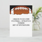 Creëer a Football Geëigende uitnodiging (Staand voorkant)