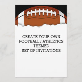 Creëer a Football Geëigende uitnodiging