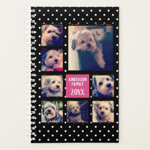 Creëer a Foto collage met 8 foto's - zwart roze Planner