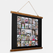Creëer a Funky Photo Collage met 27 foto's Hangend Wandkleed (Gebogen)