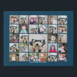 Creëer a Funky Photo Collage met 27 foto's Imitatie Canvas Print<br><div class="desc">Gebruik je favoriete foto of afbeeldingen om een leuk hoopje te maken om met vrienden te delen. Dit moderne raster prints diagonaal over de voorzijde voor een unieke en opvallende vertoning van uw foto's. Het moderne kalligrafiekmanuscript kan worden gebruikt om een naam of een gebeurtenis toe te voegen.</div>